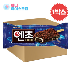 빙그레 엔초 초코바 한박스 아이스크림, 85ml, 40개