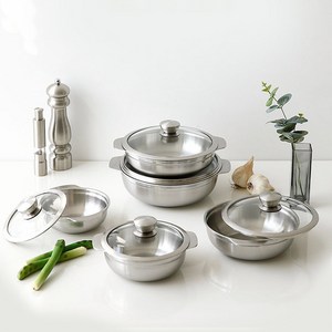 국산 통5중 스텐 냄비 알라딘 미니 냄비 인덕션가능 달빛스토어, 18cm, 알라딘 미니냄비