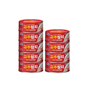 사조 안심 고추참치, 85g, 9개