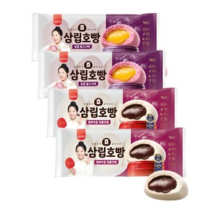 삼립 단팥호빵2개 + 꿀고구마호빵2개, 360g, 4개