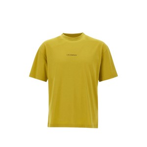 C.P.컴퍼니 로고 프린트 반소매 티셔츠, 그린계열, Standard XL
