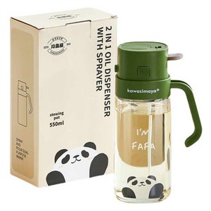 가와시마야 2 인 1 스프레이형 오일 디스펜서 그린