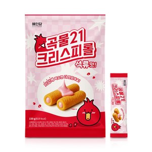 혜인담 곡물21 크리스피롤 석류맛 / 국내산 곡물로 구워만든 영양간식, 150g, 1개
