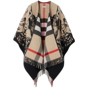 버버리 이퀘스트리안 나이트 울 케이프