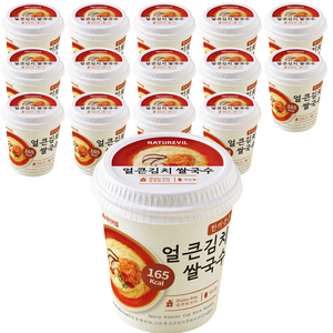 한끼든든 쌀국수 얼큰김치맛 소컵, 15개