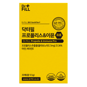 닥터필 프로폴리스이뮨 프로 면역 필름, 9.5g, 1박스