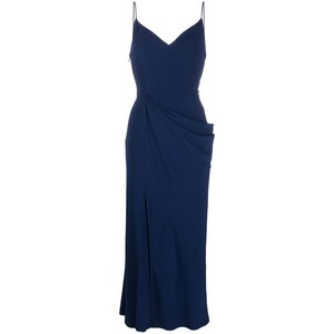 알렉산더맥퀸 드레이프 미디 드레스, 블루계열, Italy 42(KR 66)