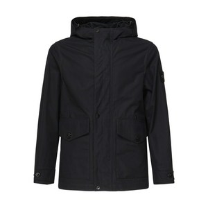 스톤 아일랜드 컴퍼스 배지 후드 재킷, 블랙계열, Standard S(KR 90)