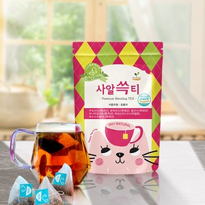사알쓱티 붓기 빠지는 차 최적의 원물 블렌딩티호박팥차 우엉차 보이차 히비스커스 옥수수수염차, 25개, 1봉, 50g