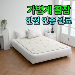 [EMF 안전 꿀잠]비오바디 한일의료기 탄소전기요 카본 EMF 전기장판, 핫 싱글(95x180cm), 10.초원