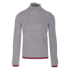 구찌 turtleneck logo-detail sweater