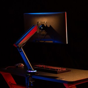 마운트뷰 PRO-RGB001 RGB 게이밍 싱글 모니터암, 단품, 단품, 1개