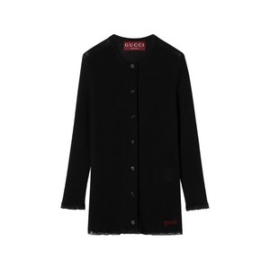 구찌 로고 자수 가디건