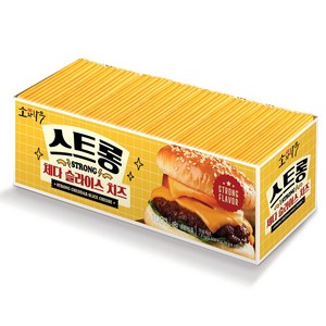 동원 스트롱 체다 슬라이스 치즈 100매, 100개, 18g