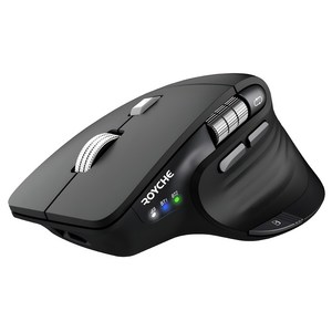로이체 프리미엄 오피스 마스터 스마트 스크롤 멀티페어링 충전식 블루투스 무선 마우스
