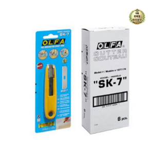 올파 안전커터 SK-7, 혼합색상, 18개