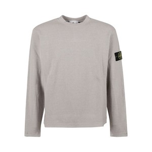 스톤 아일랜드 로고 패치 스웨터, 그레이계열, Standard M(KR 95)