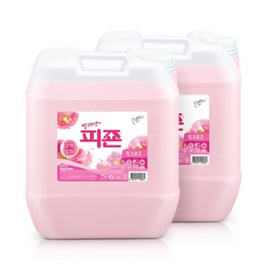 피죤 섬유유연제 핑크로즈 본품, 20L, 2개