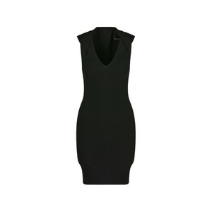 발망 V넥 골지 미니 드레스, 블랙계열, France 40(KR 66)