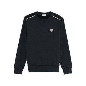 몽클레르 로고 아플리케 스웨트셔츠
