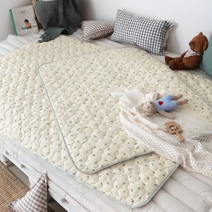 쁘리엘르 허밍 순면 유아 누비 방수패드, 허밍 아이보리, 소형, 1개