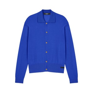 베르사체 버튼 칼라 가디건, 블루계열, Italy 50(KR 105)