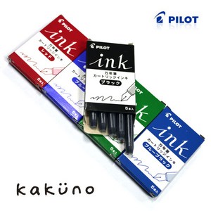 PILOT 파이롯트 카쿠노/에르고그립 만년필 잉크카트리지 IRF-5S/KAKUNO, 블루 5입