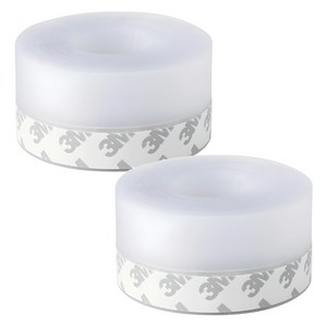 모나코올리브 외풍차단 틈새차단 실리콘 문풍지 테이프 45mm x 5m, 2개