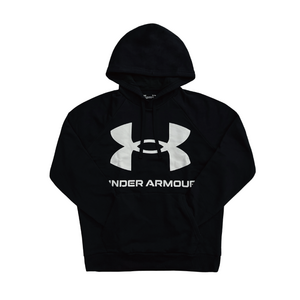 언더아머 후드티 블랙 남성 UA 라이벌 플리스 빅 로고 후디 기모 겨울 티셔츠 남녀공용 1357093
