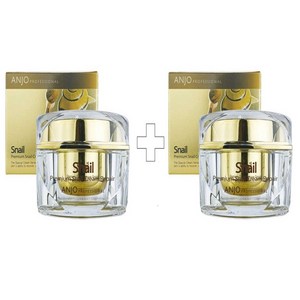 [1+1 특별 판매] 24K골드 스네일 (달팽이) 영양 크림 (50ml / 2개) + 사은품 : 에센스 마스크팩 5장 (피부탄력 미백 주름개선 기능성 화장품), 50g, 2개