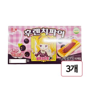 해태제과 후렌치파이 블랙커런트, 192g, 3개