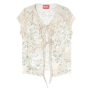 디젤 T-Afrymy 레이스업 플로럴 탑, 베이지계열, Standard S(KR 55)