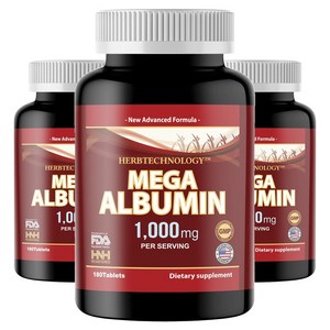 HNHusa 메가 알부민 1000mg 타블렛, 180정, 3개