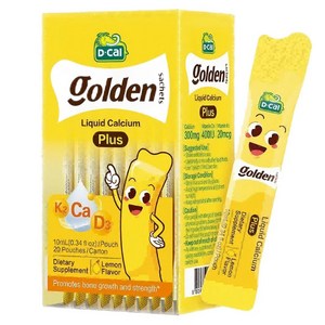 D-CAL 골든 사체트 리퀴드 칼슘 플러스 레몬맛 20개입, 10ml, 1개