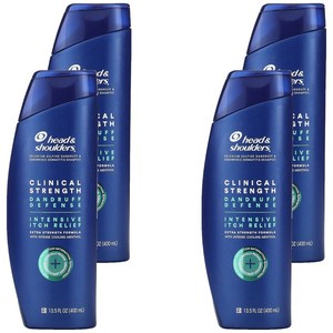 헤드앤숄더 클리니컬 스트렝스 댄드러프 디펜스 인텐시브 이치 릴리프 샴푸, 400ml, 4개