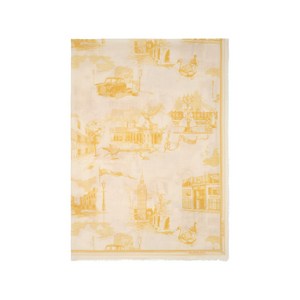 버버리 런던 랜드마크 울 실크 스카프