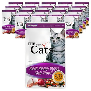 더캣츠 고양이 스프 파우치 간식, 혼합맛(가다랑어/치..., 50g, 20개