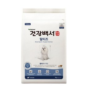 건강백서 전연령 생선 말티즈 기능성사료, 3.9kg, 1개