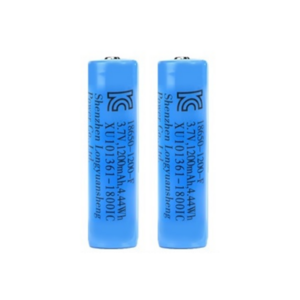 18650 1200mAh 충전식 배터리 리튬이온 보호회로 충전지 건전지, 2개입, 1개