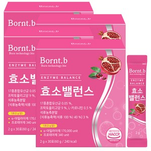 본트비 효소 밸런스 석류맛, 60g, 4박스