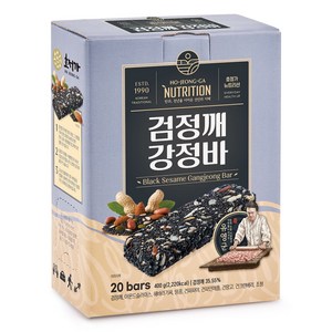 호정가 검정깨강정바 (20개입), 400g, 1세트