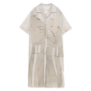 메종 마르지엘라 패널 미디 드레스, 베이지계열, Italy 36(KR 44)