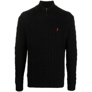 폴로랄프로렌 케이블 니트 하프 지퍼 스웨터, 블랙계열, Standard M(KR 100)