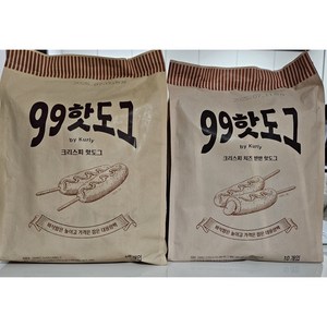 아이스박스 발송 99일반핫도그 + 99치즈핫도그, 2개, 800g