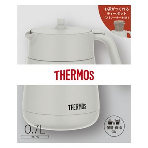 써모스 보온병 진공 단열 찻주전자 (스트레이너 포함) 티포트 700ml TTE-700