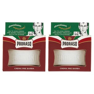 프로라소 프리-쉐이브 크림 샌달우드, 100ml, 2개
