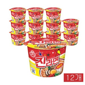 오뚜기 진라면 매운맛 컵 110g, 12개