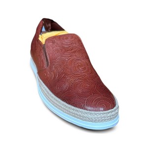 토즈 패턴 레더 로퍼