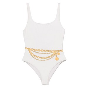 베르사체 트레저 프린트 원피스 수영복, 베이지계열, Numeric 2(KR 66)