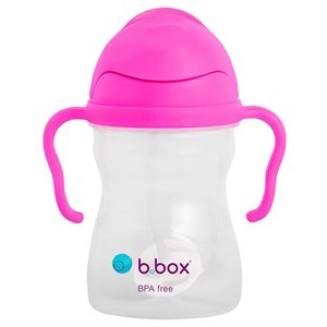 비박스 젤라또 컬러 손잡이 빨대컵, 핑크, 240ml, 1개